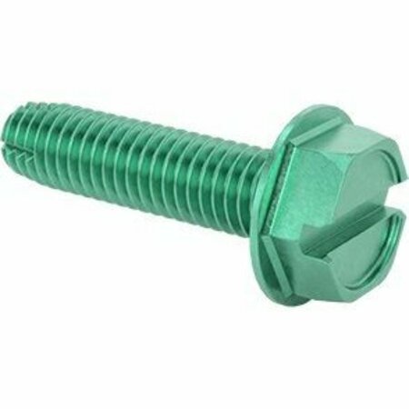 BSC PREFERRED Electrical Grounding Screws Green-Dyed Zinc-Plated Steel 10-32 Thread 3/4 Long, 25PK 92597A140
